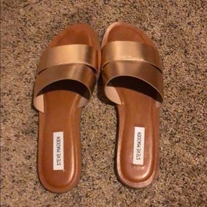 Rose Gold Steve Madden Sandals